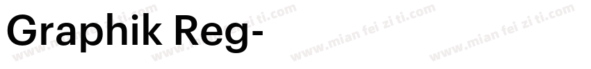 Graphik Reg字体转换